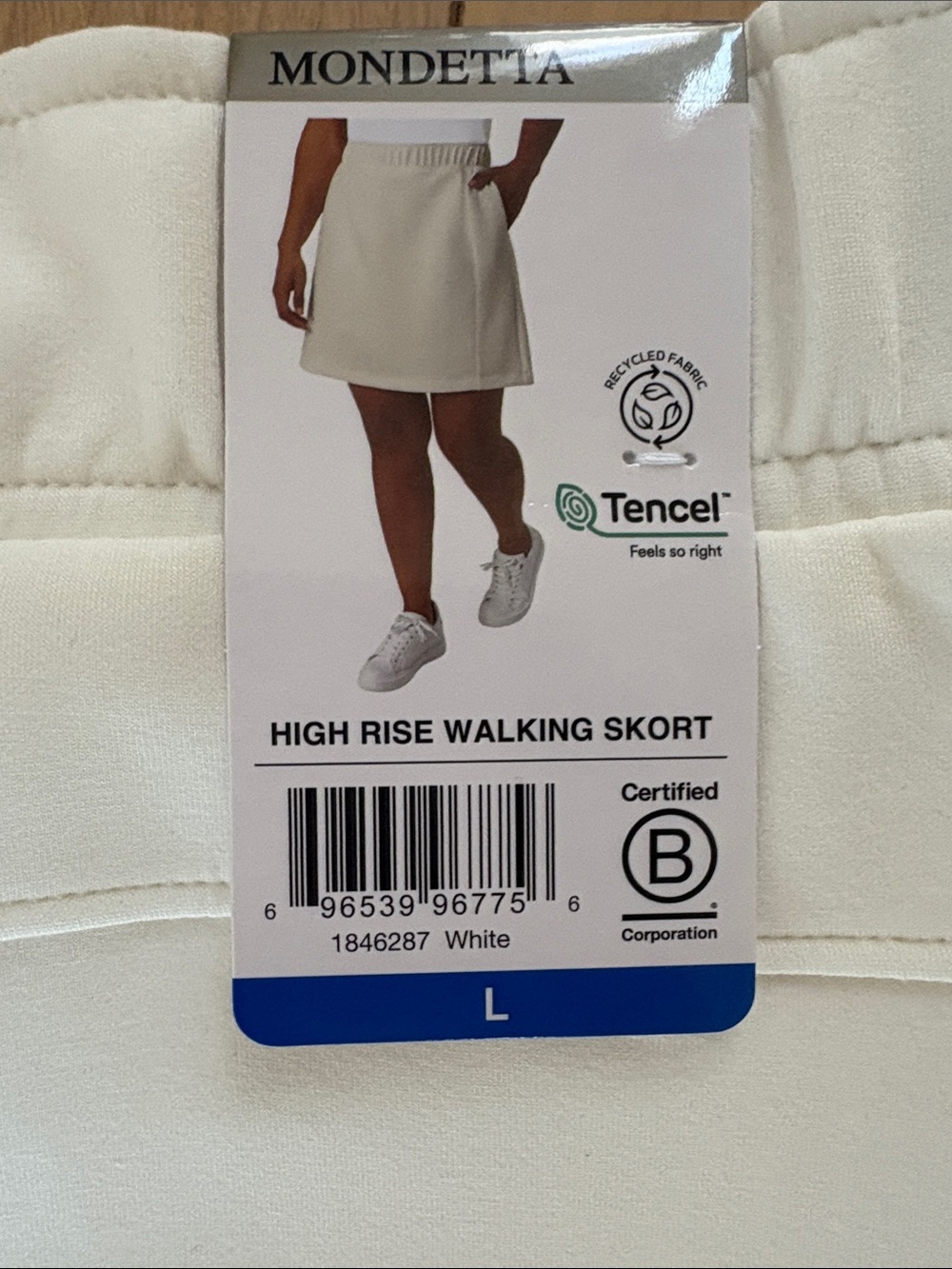 NWT Mondetta Cream High-Rise Walking Skort - Picture 2 of 6